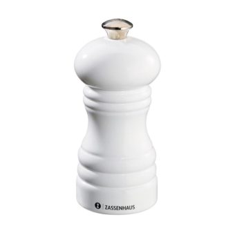 Zassenhaus_Berlin_kiiltava_valkoinen_suolamylly_12cm