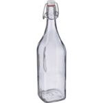 Lasipullo korkilla 1L