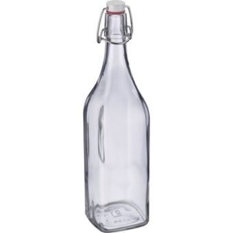 Lasipullo korkilla 1L